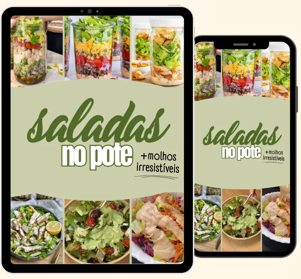 Produto Saladas no pote + molhos irresistíveis