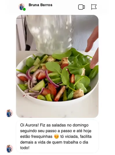 Depoimento de aluna