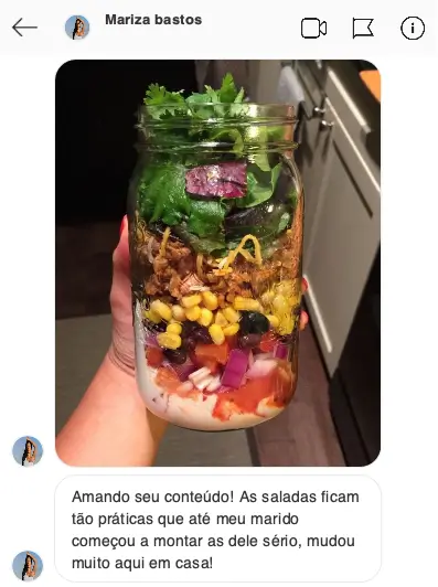 Depoimento de aluna
